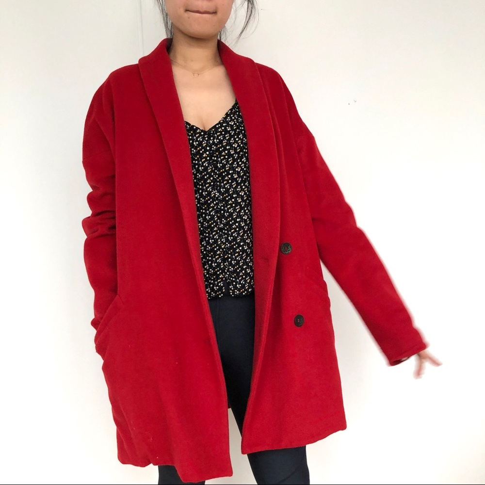 Red Cashmere-Wool coat